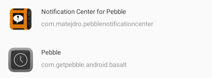 Notification center for pebble online